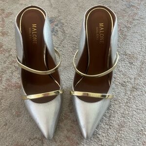 Malone Souliers Metallic Silver & Gold Heels – Size EU 36 / US 6.5 – Worn Once